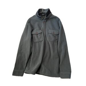 Member's Polar Mark Fleece Shirt Mens Large Gray Button Up